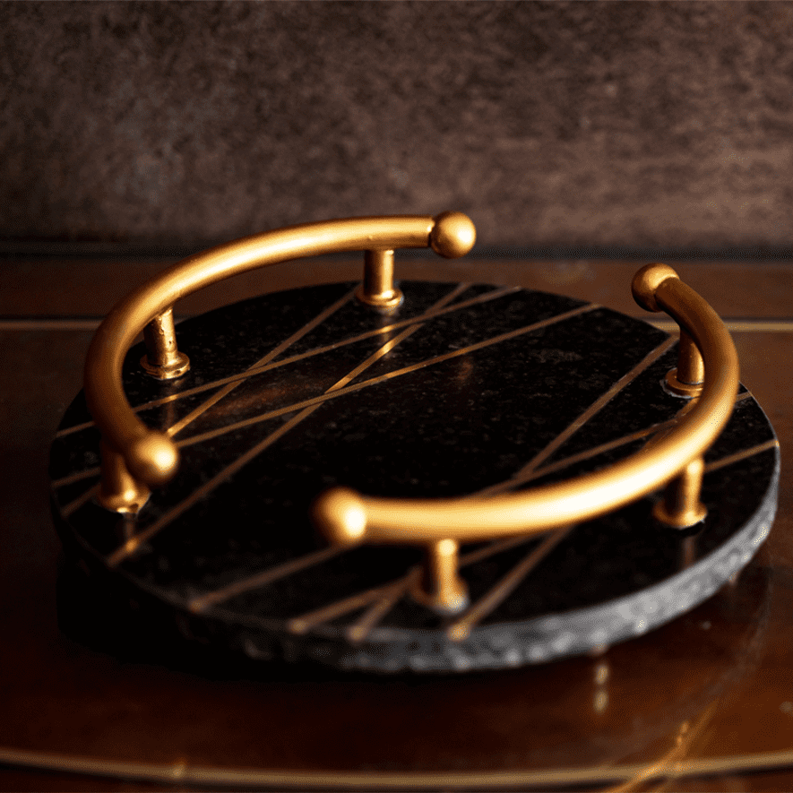 GRANITE INLAY NORDIC MARBLE TRAY