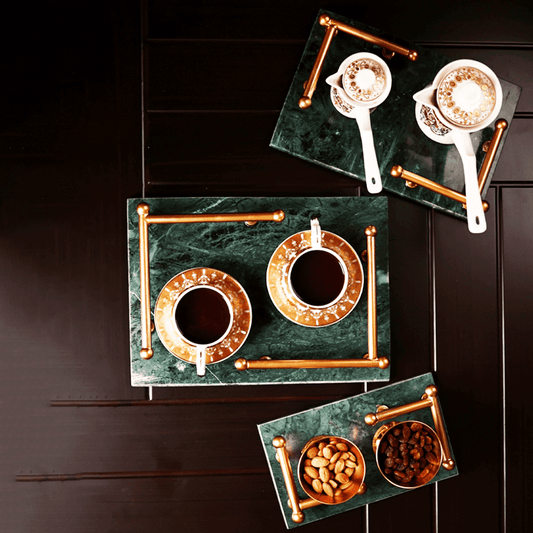 VERDE INDIO NORDIC MARBLE TRAY