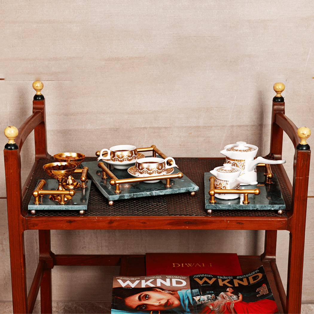VERDE INDIO NORDIC MARBLE TRAY
