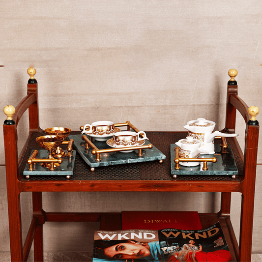 VERDE INDIO NORDIC MARBLE TRAY