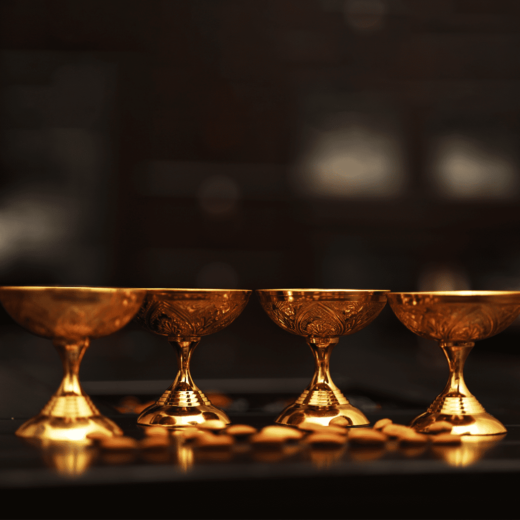 BRASS DRY FRUIT BOWL SET OF 3