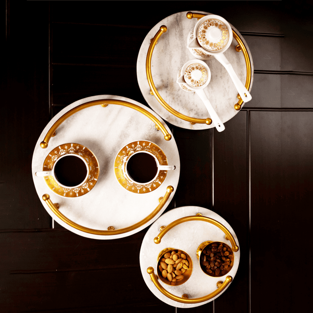 CARRARA NORDIC MARBLE TRAY