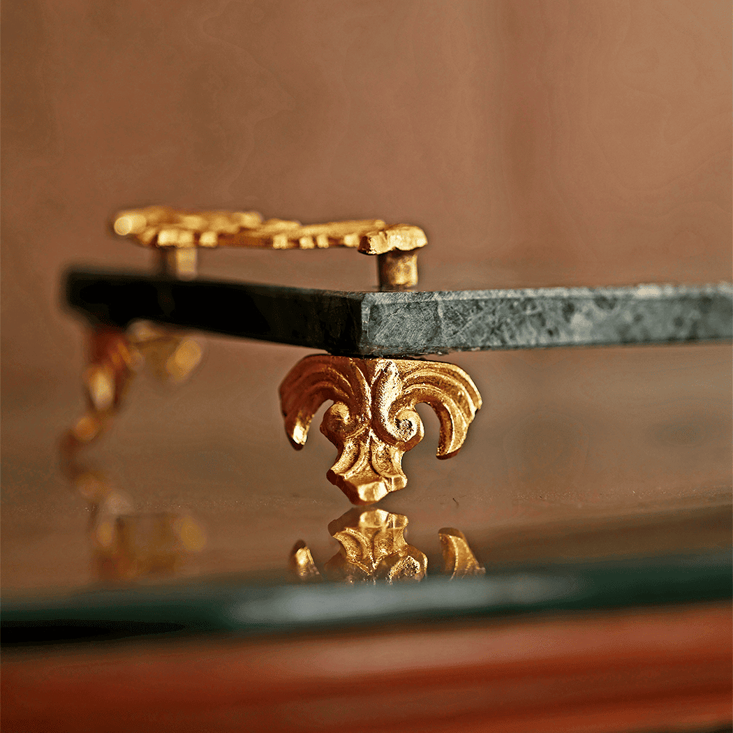 ROYALE MINT MARBLE TRAY