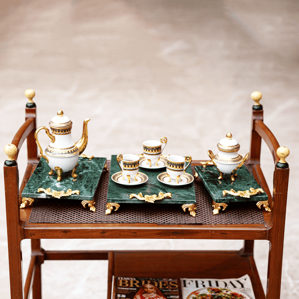 ROYALE MINT MARBLE TRAY