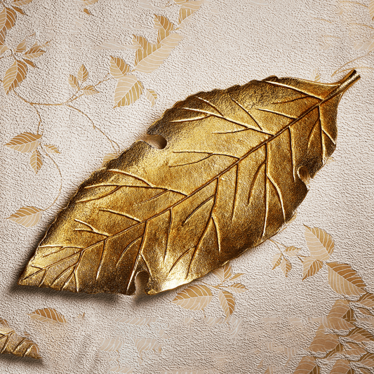 WALLNUT LEAF PLATTER