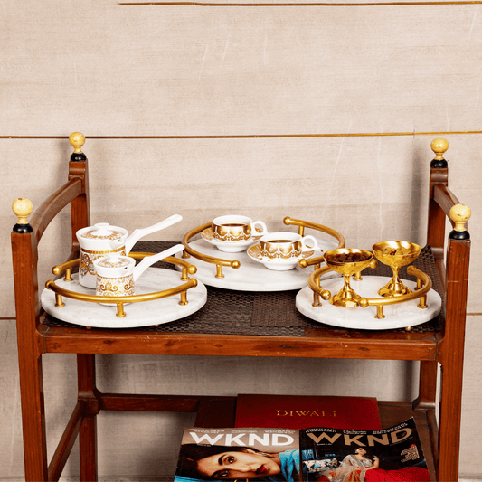 CARRARA NORDIC MARBLE TRAY