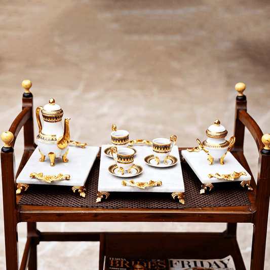 ROYALE CARRARA MARBLE TRAY