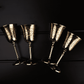 BRASS GOBLET SET OF 4