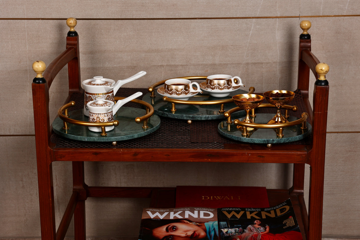 VERDE INDIO NORDIC MARBLE TRAY