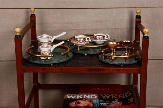 VERDE INDIO NORDIC MARBLE TRAY